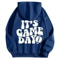 thumbnail image 1 of WEAIXIMIUNG Sweatshirts pour Femmes Tendance Graphiques à Capuche Pull Automne et Hiver Mode Ample Imprimé Rugby Sweat à Capuche, 1 of 5