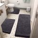 thumbnail image 5 of Juego de alfombras de baño suaves y antideslizantes de espuma viscoelástica: alfombra de baño absorbente con felpa de terciopelo para baño, lavadero o sala de estar., 5 of 6