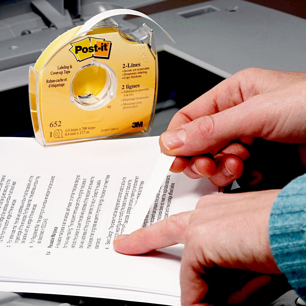 Removable sale correction tape