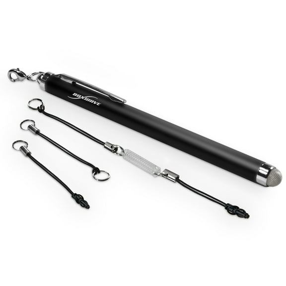 iPad 2 Stylus Pen, BoxWave [EverTouch Capacitive Stylus] Fiber Tip Capacitive Stylus Pen for Apple iPad 2 - Jet Black