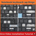 thumbnail image 1 of Replacement Keycap Key cap Hinge for HP ProBook 450 G8 455 G8 455R G8 650 G8 Laptop Keyboard 3 Hinge, 1 of 5