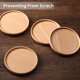 thumbnail image 4 of Posavasos para bebidas, juego de 4, posavasos de madera natural antideslizante, regalo perfecto para inauguración de la casa Sincero Hogar, 4 of 5