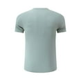 thumbnail image 6 of Eltusu Men's Athletic T-Shirts, Breathable Summer Crewneck Pullover Tee with Short Sleeve Green Size XL, 6 of 6