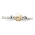 thumbnail image 4 of Sterling Silver CZ Imitation Pearl Ring, 4 of 6