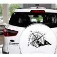 thumbnail image 2 of Pegatina para coche con gráficos de brújula de montaña, vinilo impermeable para capó de coche en 3D, carrocería, puerta lateral, 4032, 2 of 3