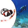 thumbnail image 4 of Equipo de snorkel Equipo de snorkel Equipo de buceo Máscara de buceo Gafas de snorkel Máscara Buceo Natación Equipo de respiración flota rojo Macarena Equipo de snorkel seco, 4 of 8