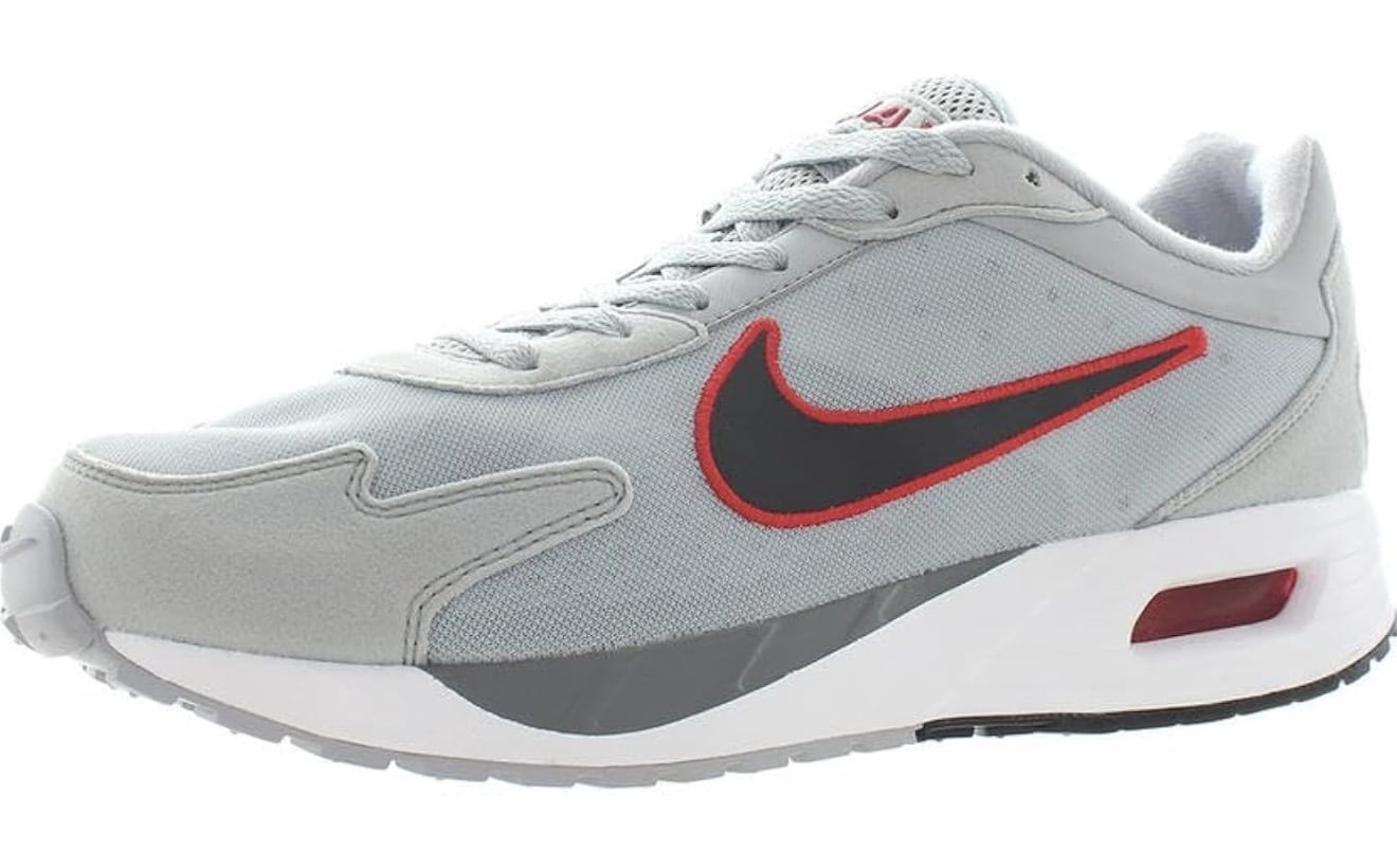 Nike Air Max Solo Men's Shoes (DX3666-004, Wolf Grey/Cool Grey/University Red/Black) Size 10.5