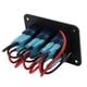 thumbnail image 2 of Interruptor Basculante De 3 Bandas, Protección Contra Sobrecorriente Diseño Trasero Reforzado Interruptor De Encendido Y Apagado Retroiluminación Azul IP65 A Prueba De Agua Para ANGGREK Otros, 2 of 8