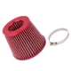 thumbnail image 1 of 76 mm de alto flujo para automóvil, ventilación automática, entrada de aire frío, filtro de ventilación, rojo universal Soledad Filtro de cono de entrada de aire, 1 of 10