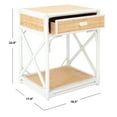 thumbnail image 5 of Safavieh Bali Coastal 1 Drawer 1 Shelf Nightstand, White/Natural, 5 of 7