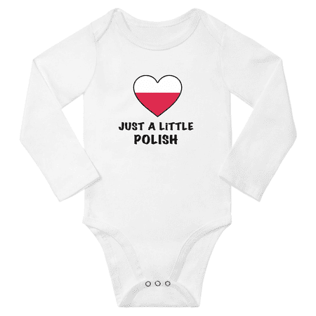 

Just a Little Polish Baby Long Sleeve Romper (White 6 Months)