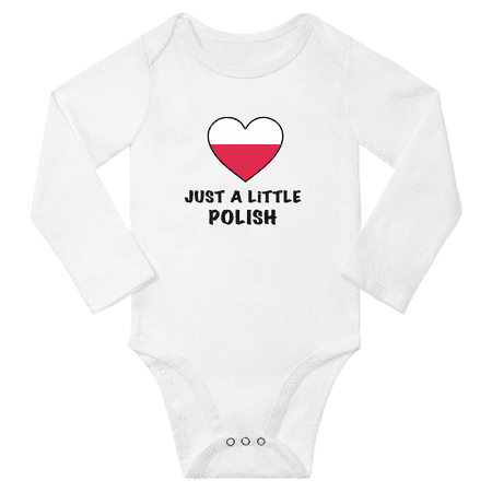 

Just a Little Polish Baby Long Sleeve Romper (White 18 Months)