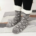 thumbnail image 2 of HAiming Christmas Crew Socks for Women Graphic Fleece Fuzzy Soft Warm Crew Fall Winter Fashion Clothes, 2 of 2