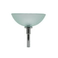 thumbnail image 5 of Renovator's Supply Mini Tempered Glass Frosted Textured Vessel Sink Bowl with Drain, 5 of 10