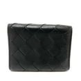 thumbnail image 2 of Pre-Owned BOTTEGA VENETA 592678 Intrecciato CompactWallet Trifold wallet Black... (Good), 2 of 15