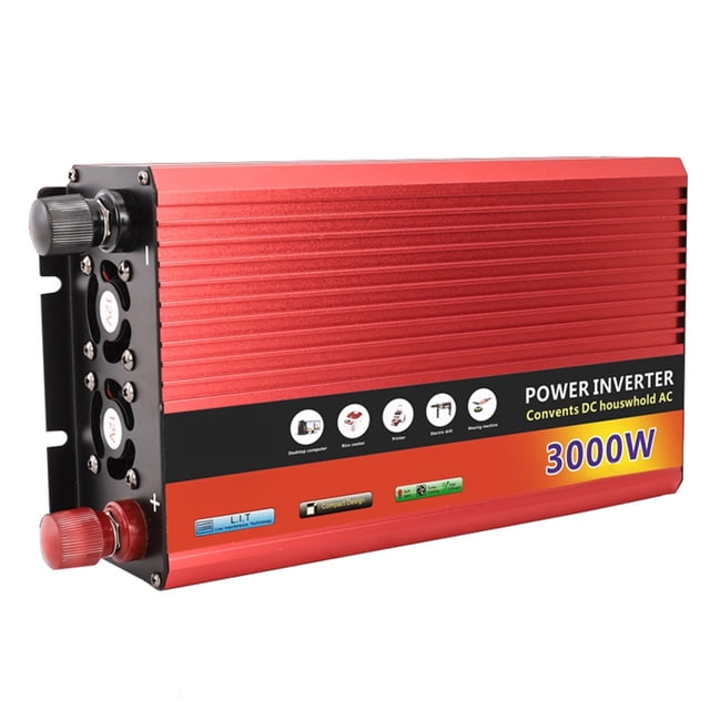 Inverter DC 12V to AC 220 Power Inverter 3000W 2000W 1000W Portable Car Power Bank Voltage Converter Solar Inverters ,Safety