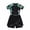 0-Green90, variant on Hienoo Girls UPF 50 Short Sleeve Rash Guard One-Piece Swimsuit Swim Dress, Sizes 7-14