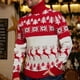 thumbnail image 4 of 2023 New Winter Women Men Couples Matching Outfits Warm Thicken Turtleneck Sweaters Christmas Knitwear Pullover Tops Xmas Look, 4 of 4