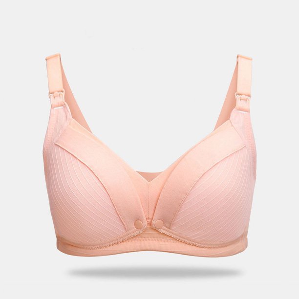 Ropa interior fina para embarazadas durante el embarazo Sujetador de lactancia cómodo y fruncido de talla grande para mujer