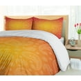 thumbnail image 5 of Ambesonne Orange Duvet Cover Set, Ombre Floral, 2-Calking, Orange and White, 5 of 7