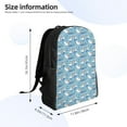 thumbnail image 6 of Ratiio Pelican Reed And Fish Print Backpack with Padded 15-inch Laptop Sleeve- Spacious and Durable Daypack for Work and Travel, 6 of 6