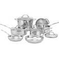 thumbnail image 1 of Cuisinart Chef's Classic 11-Piece Stainless Steel Pots and Pans Set (77-11G), 1 of 8