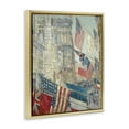 thumbnail image 4 of Stupell Industries Classic Americana Flags Patriotic Painting Gold Floater Framed Canvas Art Print Wall Art, 17 x 21, 4 of 10
