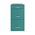 thumbnail image 3 of Space Solutions 3 Drawer Letter Width Vertical File Cabinet with Pencil Drawer, Teal, 3 of 6