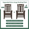 thumbnail image 4 of SERWALL Oversize Rocking Chairs, Outdoor Rocker for Porch, HDPE Rocking Chairs, 4 of 9
