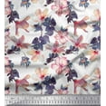 thumbnail image 1 of Soimoi Poly Georgette Fabric Leaves & Floral Fabric Prints by Yard 42 Inch Wide, 1 of 3