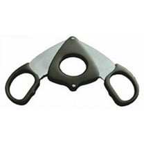 Black Credo Stainless Steel Double Blade XL Ring Gauge Cigar Cutter Scissor 1068