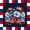 Patriotic 01, variant on Manfei Vintage Firework Twin Comforter Sets, Patriotic Star Stripes Bedding Set, Red White Blue, Navy Reversible 2 Pieces, 1 Comforter and 1 Pillowcase