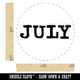 thumbnail image 2 of July Month Calendar Fun Text Self-Inking Rubber Stamp Ink Stamper - Orange Ink - Mini 1/2 Inch, 2 of 7