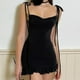 thumbnail image 3 of Minivestido Sexy Y2K de alta gama para mujer, Falda corta ajustada con espalda abierta y cordones, estilo europeo y americano, para verano, 2024, 3 of 5