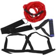 thumbnail image 1 of Juego de 1 banda de resistencia doble de 3 m para entrenamiento de carrera, cuerda de tracción, cuerdas elásticas, equipo de entrenamiento de salto de fuerza explosiva (color aleatorio), 1 of 6