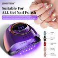 thumbnail image 2 of Secador de uñas UV JEWHITENY Purple Fast Dry para esmalte en gel, 2 of 7
