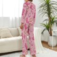 thumbnail image 3 of Top-kevin Cowboy Boots Cacti Women's Long-Sleeve Shirt And Full-Length Bottom Pajama Set, 3 of 12