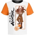 thumbnail image 3 of Nickelodeon Avatar The Last Airbender Graphic T-Shirts for Boys, White/Black/Turquoise, 3 Pack, 3 of 4