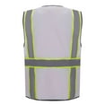 thumbnail image 2 of 3C Products Non-ANSI/ISEA 107-2015 Class 2 White Ultra Soft Mesh Surveyor Safety Vest w/ Multi-Pockets, Mic Tabs and Pen Holder - SV2520-XL, 2 of 8