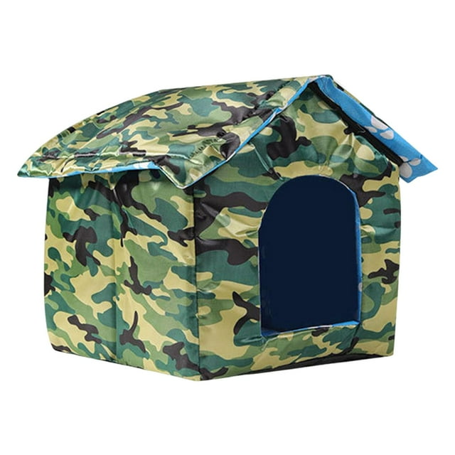 Casa para perros s al aire libre, refugio para s, casa para mascotas a prueba de lluvia, tela Oxford gruesa 38cmx35cmx38cm Zulema Casa para gatos al aire libre