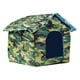 thumbnail image 1 of Casa para perros s al aire libre con cojín extraíble y techo Cama para gatos pequeña para perros 38cmx35cmx38cm Yuyangstore Casa para gatos al aire libre, 1 of 8