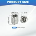 thumbnail image 2 of Uxcell Hex Socket Grub Screw Flat Point Grub Bolt Stainless Steel Head Socket Set Screws for Door Handle Light Fixture Repair M8x10mm, 2 of 7