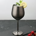 thumbnail image 5 of Limei 500ml Wine Glasses Stainless Steel, 2.9" x 8.2" Wine Goblets, BPA Free Copper Coated Shatterproof, Elegant Tone Drinkware for Champagne and Cocktails, Great for Daily, Formal, Party, 5 of 7