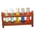 thumbnail image 5 of Raindrops 1Set Miniature Laboratory Tubes for Dollhouse 4.5x2.8x1in Glass Wooden Rack Mini Science Tubes Set Collectors, 5 of 8