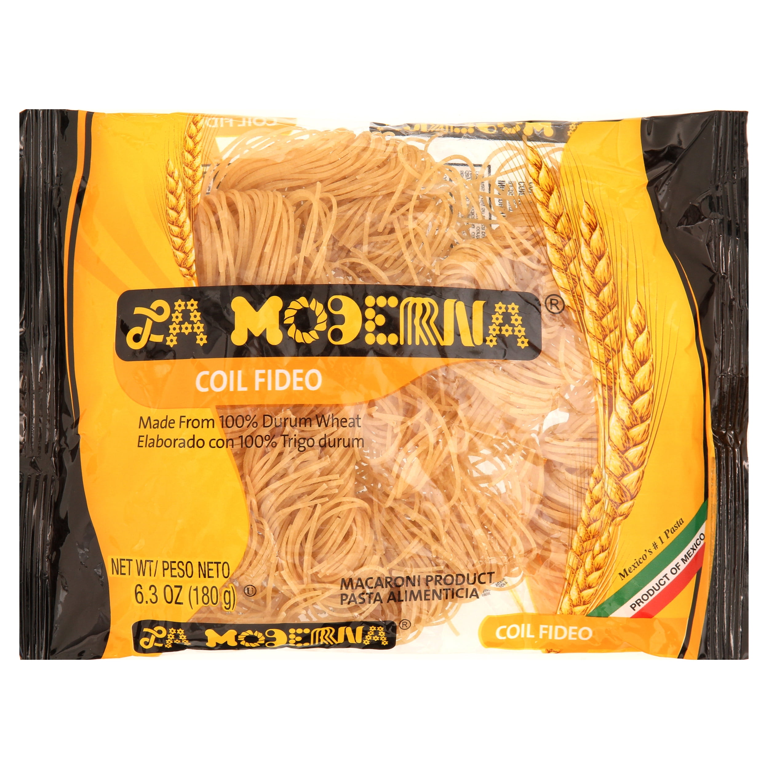 (10 pack) La Moderna Coil Fideo Pasta, 6.3 oz