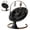 Black, variant on Babyomi Baby Swing with Auto Rocking, Adjustable Recline & Speed, Remote Control, Timer, Bluetooth Music, Toy Bar & Secure 5-Point Harness for Infants.