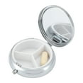 thumbnail image 2 of Unique Bargains 1 Pc Pill Case 3 Grid Round Abstract Pattern Pill Box Purple, 2 of 6