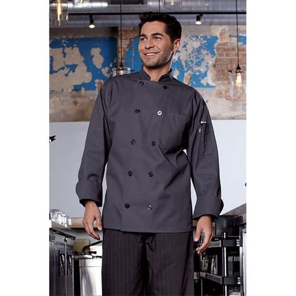 Orleans Chef Coat in Slate - 3XLarge