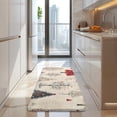 thumbnail image 4 of Beige Christmas Tree Pattern Kitchen Rug Mat,Kitchen Runner Rugs Non Skid Washable,Decorative Kitchen Floor Mats for Kitchen,Sink,Laundry,17"x47.2", 4 of 7
