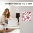 thumbnail image 5 of PAYOHTO Toggle Light Switch Wall Plate Cute Heart Pattern Double Switch Cover Standard Size 2-Gang 4.50" x 4.5" Unbreakable Polycarbonate Thermoplastic, 5 of 6